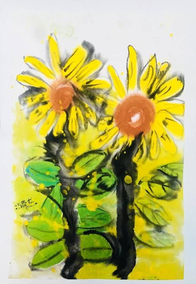 宜昌市群众艺术馆│奇妙的色彩简单不平凡美术作品展示二