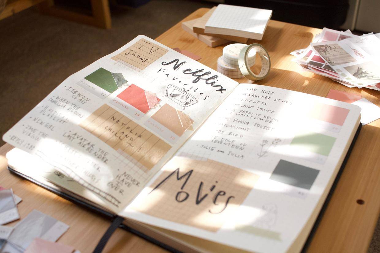 70幅ins风手帐图片素材