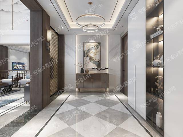 10,入户玄关设计为 前厅,逢年过节可作为大堂屋使用,满足老人做大小