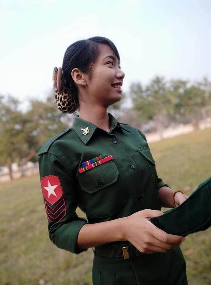 缅甸女兵佤邦图片
