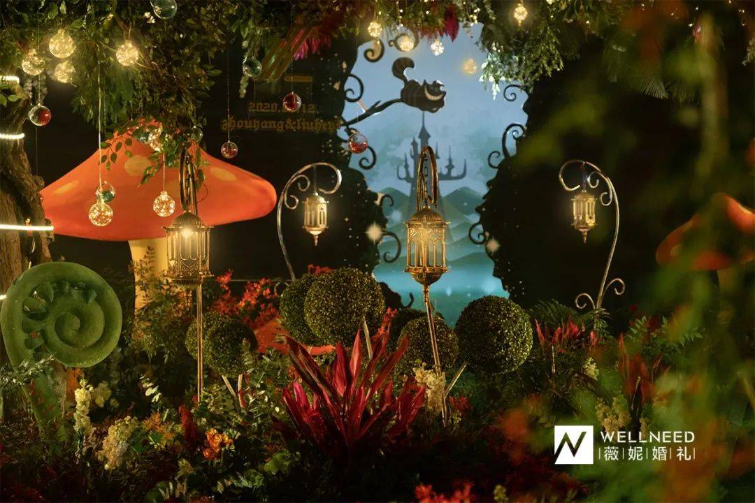 原创梦幻的童话世界,爱丽丝仙境的别致婚礼