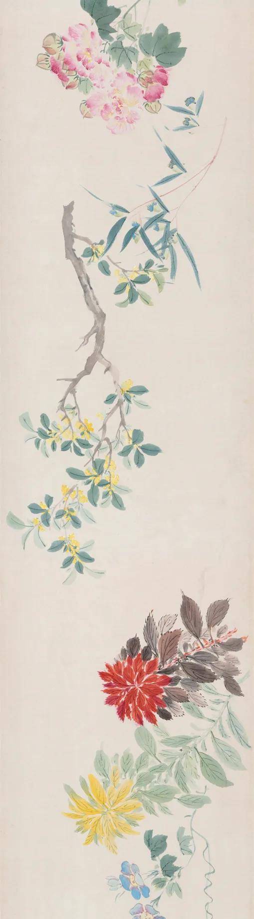 周之冕《百花图卷》欣赏_叔平