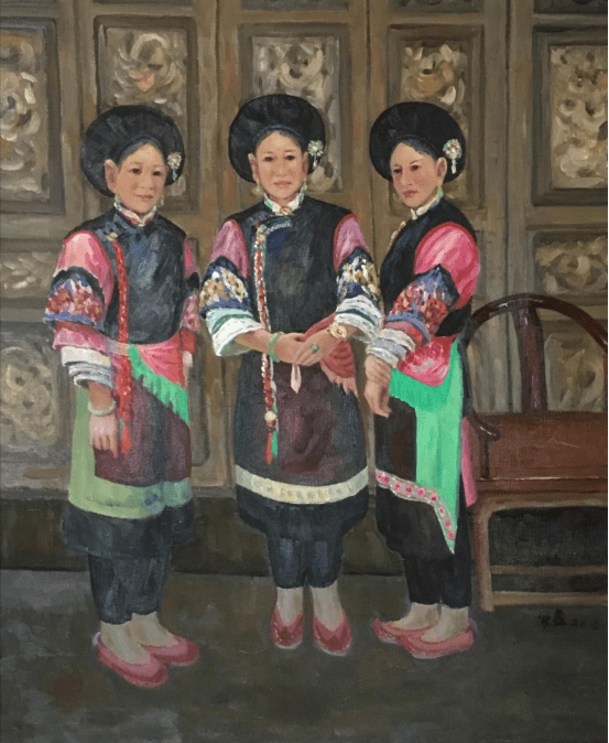 《鹤庆白族新娘》100cm×120cm