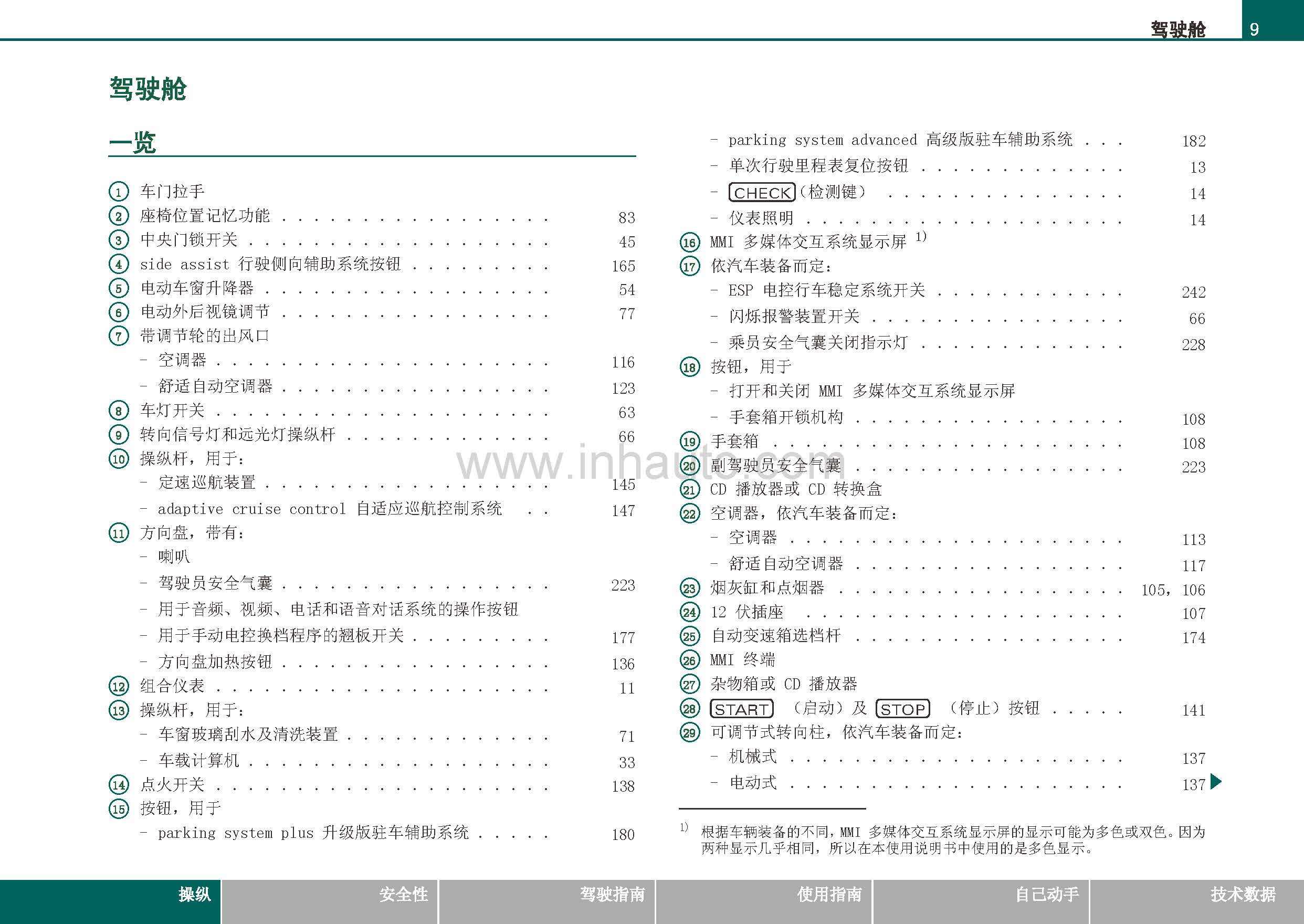奥迪q7车主必备:奥迪q7使用说明书|全新奥迪q7维护保养手册|奥迪q7