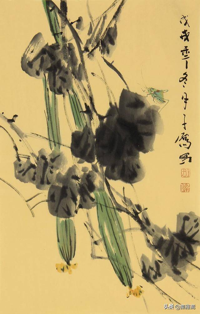 删繁就简领异标新王子儒花鸟画作品欣赏