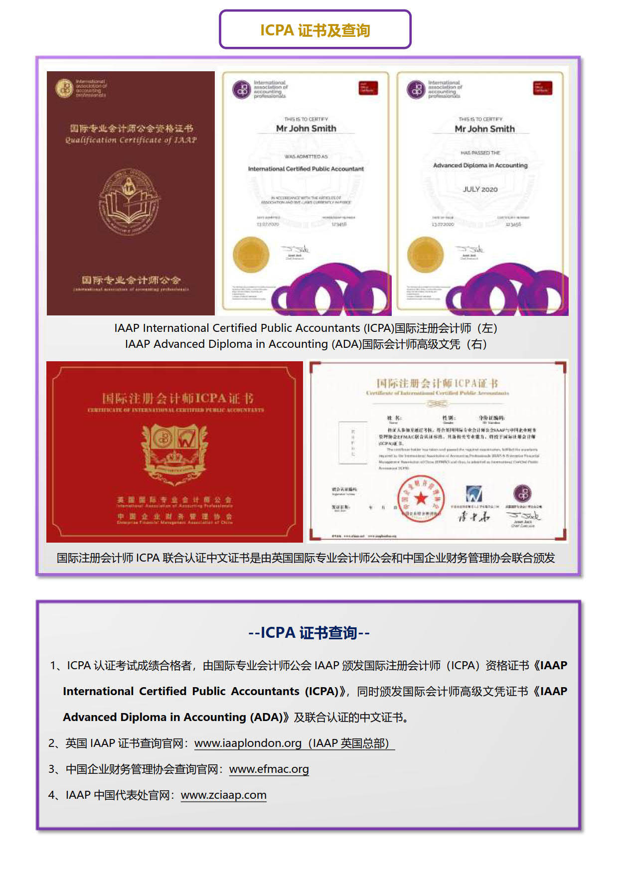 国际注册会计师icpa联合认证