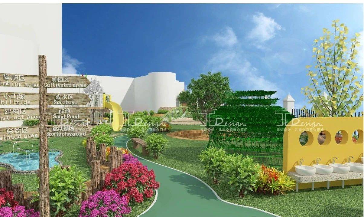 遵守社会秩序,关爱动物植物,所以在幼儿园设计中不妨将种植区作为一个