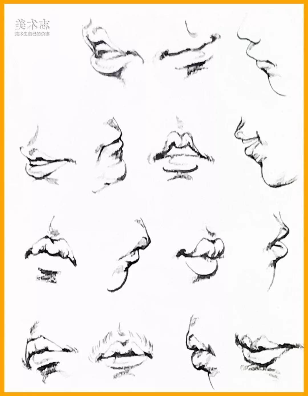 女生简笔画嘴巴 简笔画嘴巴100种画法 - 第 2 - 水彩迷