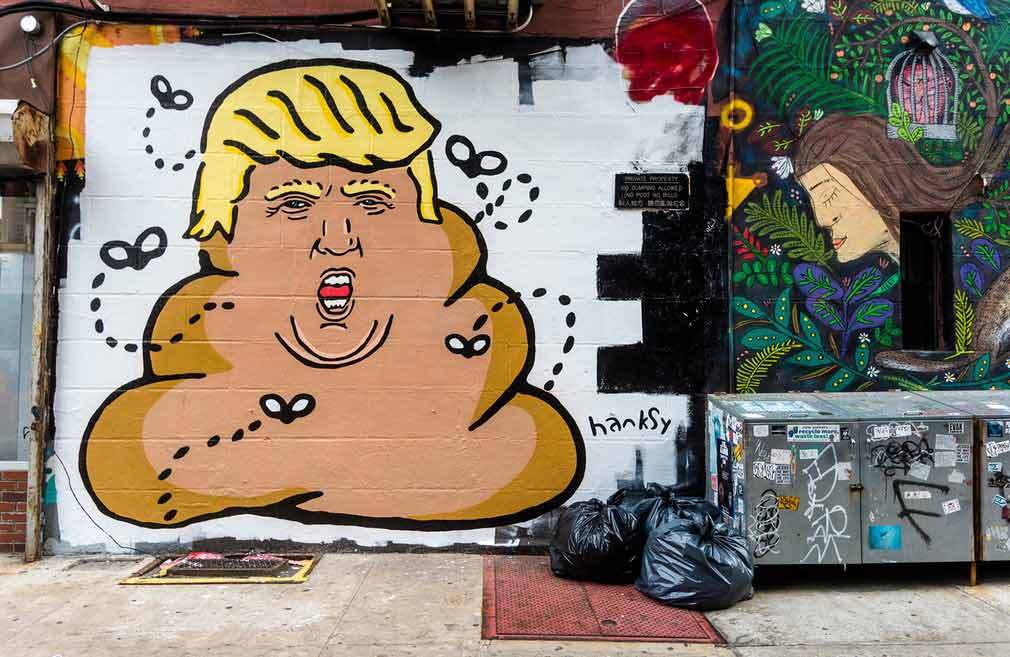 看了这些作品觉得辣眼睛?其实,在特朗普的支持者眼中,他是这样的