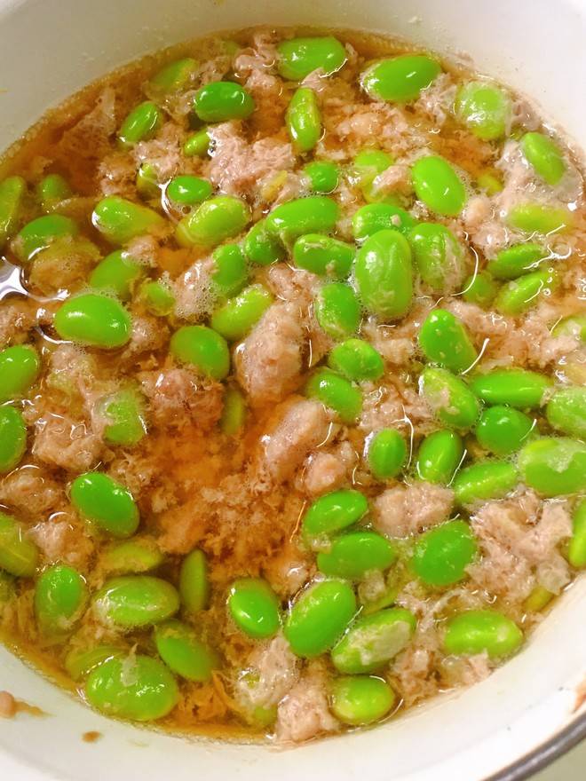 「干蒸肉沫毛豆米汤」名门泽佳 315网:香嫩鲜美既是汤又是菜