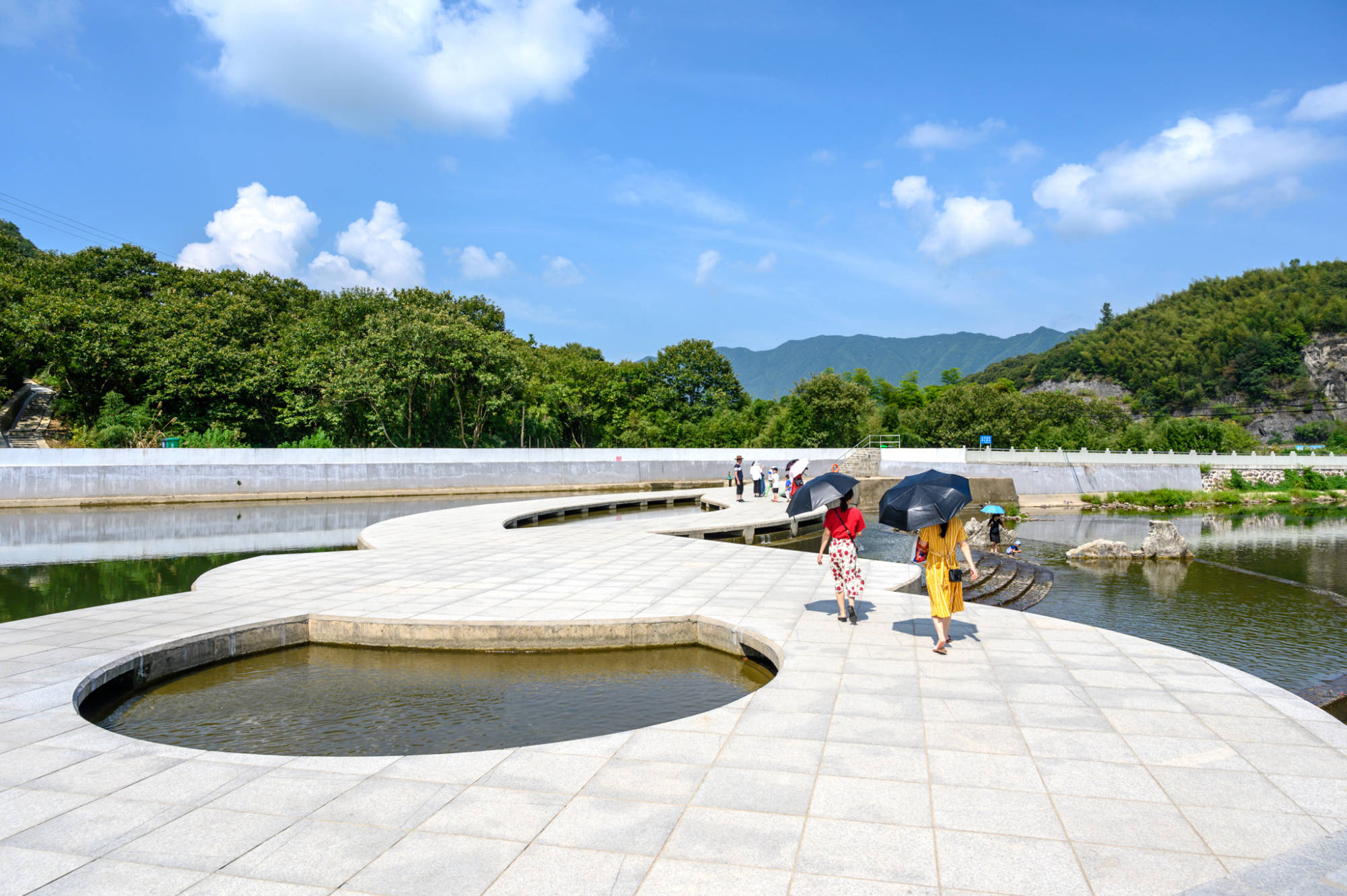 原创上虞陈溪有个网红河坝藏在山水间的避暑胜地是你家乡吗