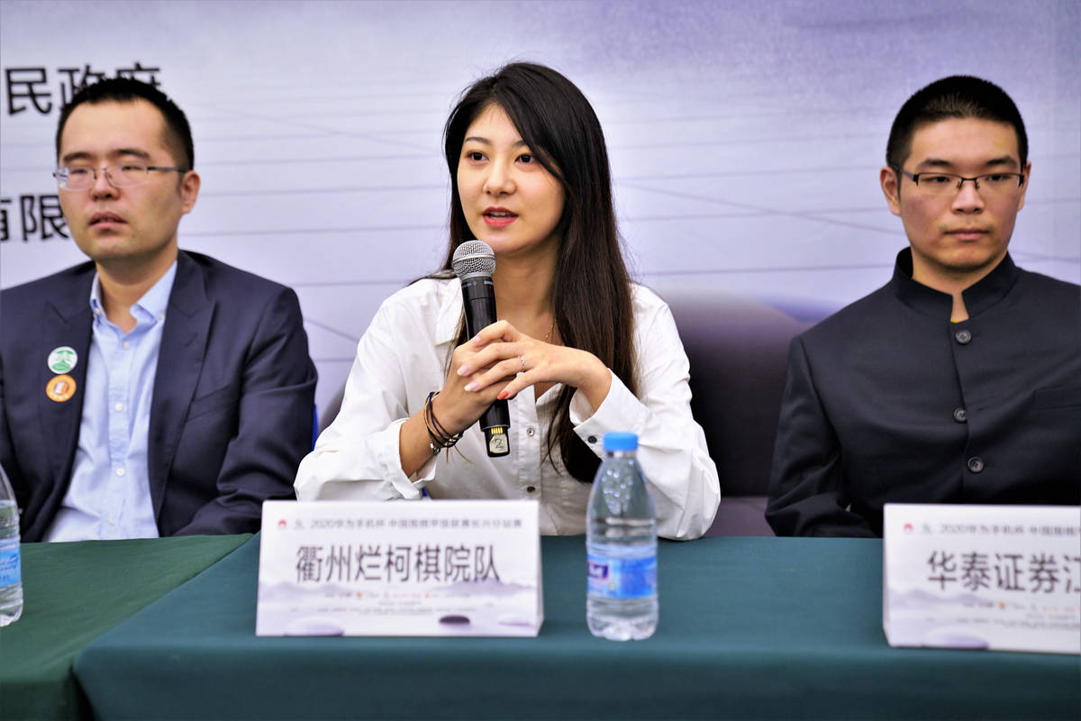 衢州烂柯棋院队副领队张熙源有记者提问张熙源,"衢州队三胜都是2比2