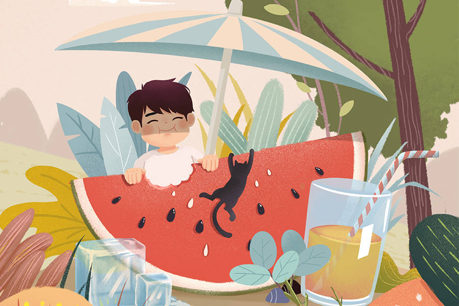 假如把"冰箱,可乐,西瓜"写成诗,那一定是夏天的味道