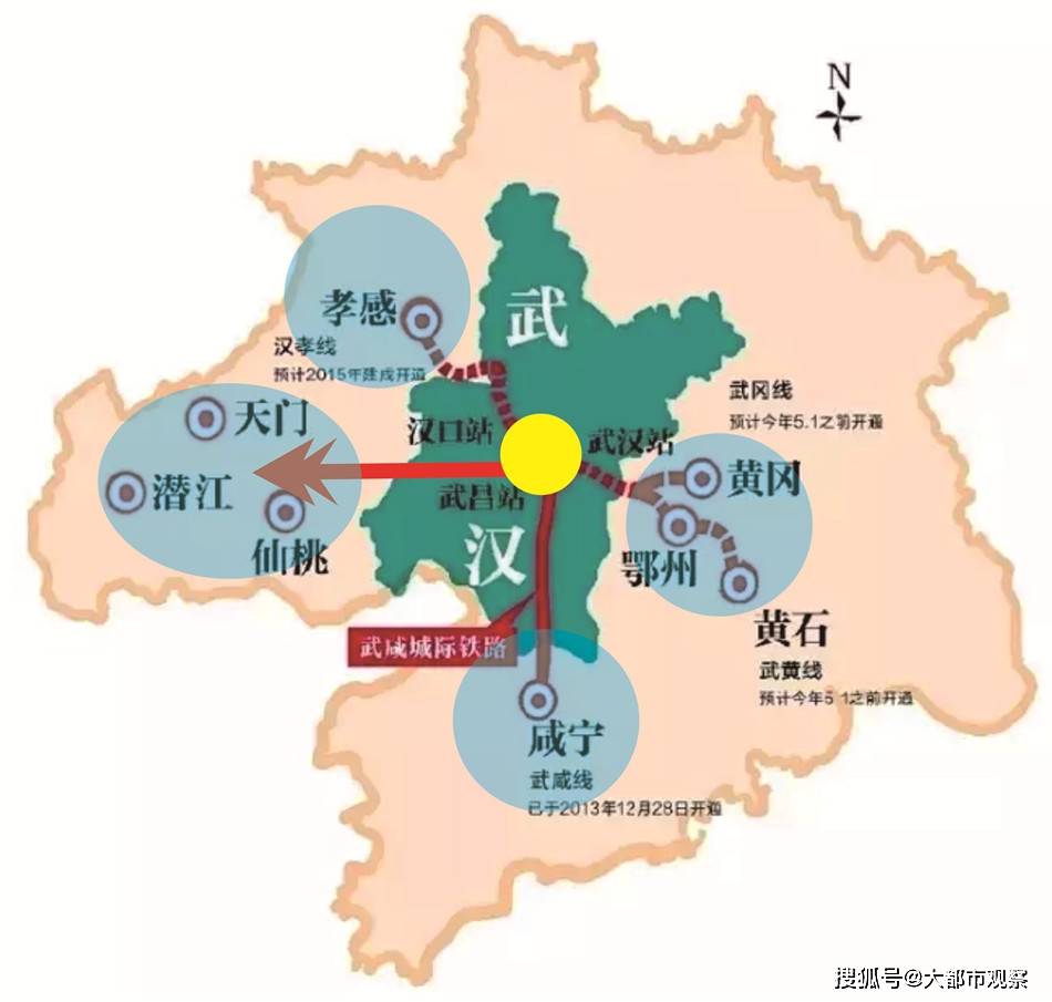 从交通及地缘关系的角度看武汉城市拓展扩容的方向