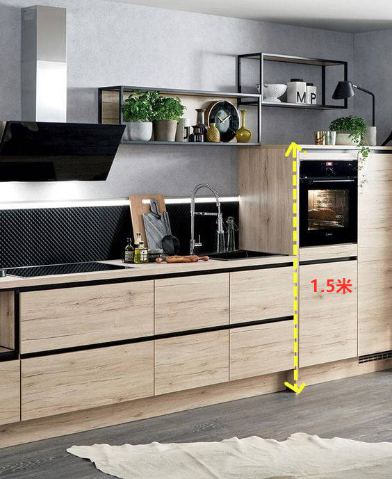 厨房别只知道装吊柜啦,围着厨房装一圈高低柜,越用越省心