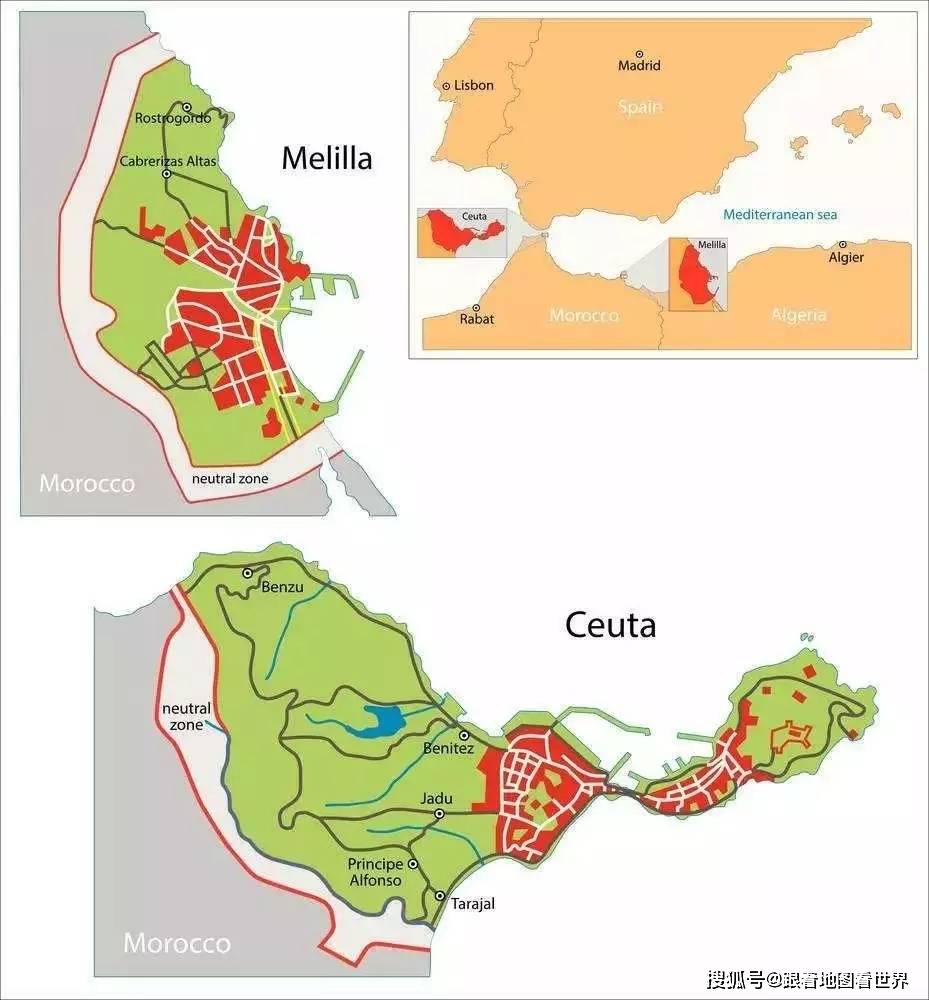 西班牙为何在北非有两块飞地?其中一块飞地跟阿拉贡王国的扩张有关