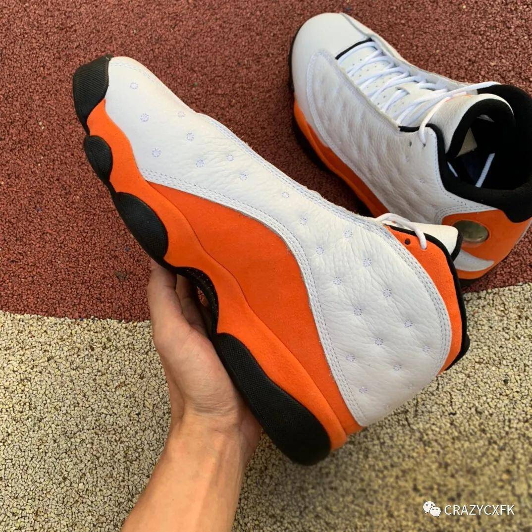 乔丹air jordan 13 starfish 白橙aj13纯原球鞋_手机搜狐网