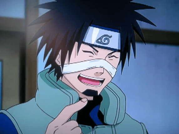 中忍考试中担任第一监考官,在动画中出场较多,鼻子