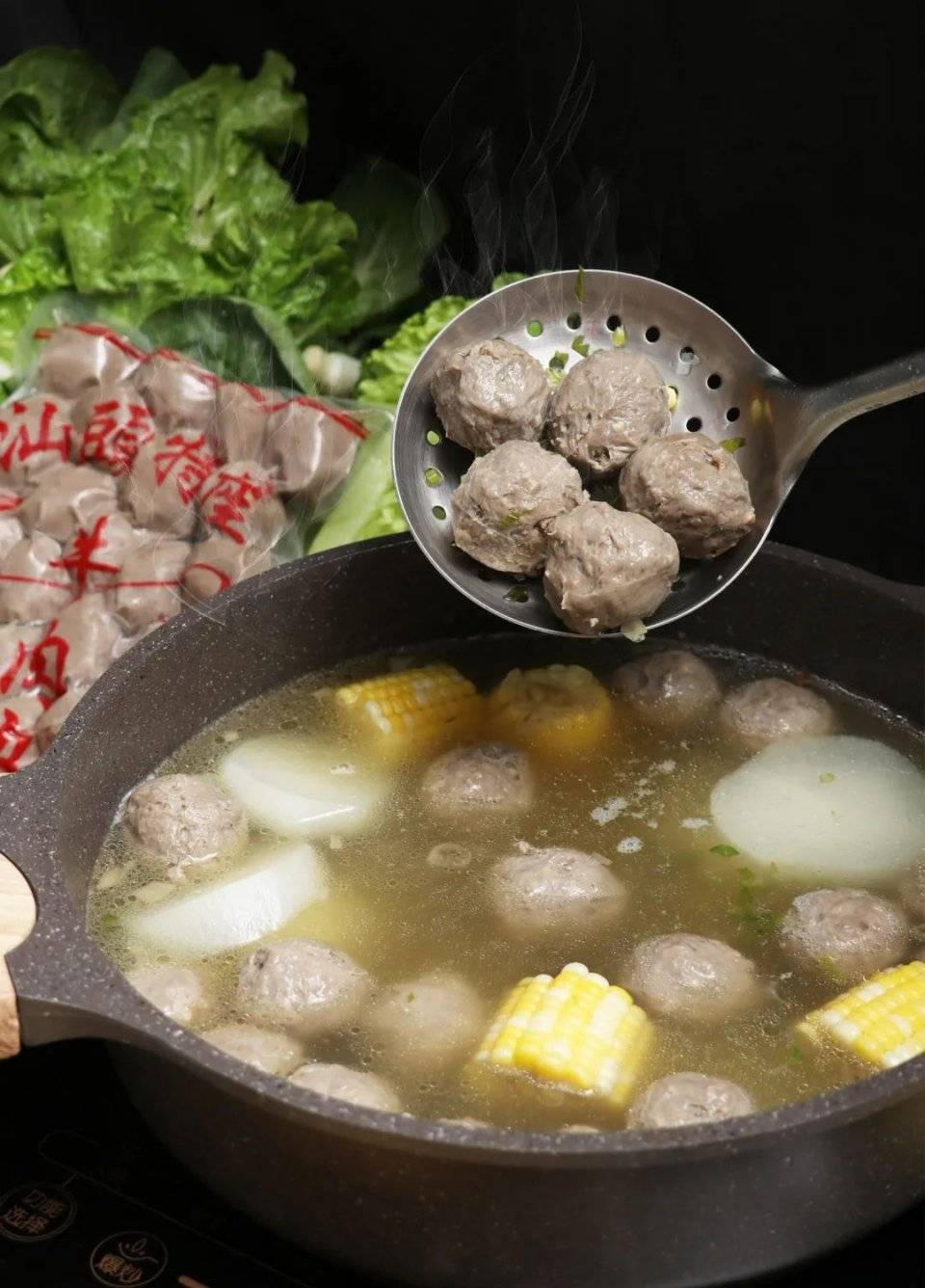 潮汕纯手打爆汁牛肉丸1年销量能绕汕头10圈