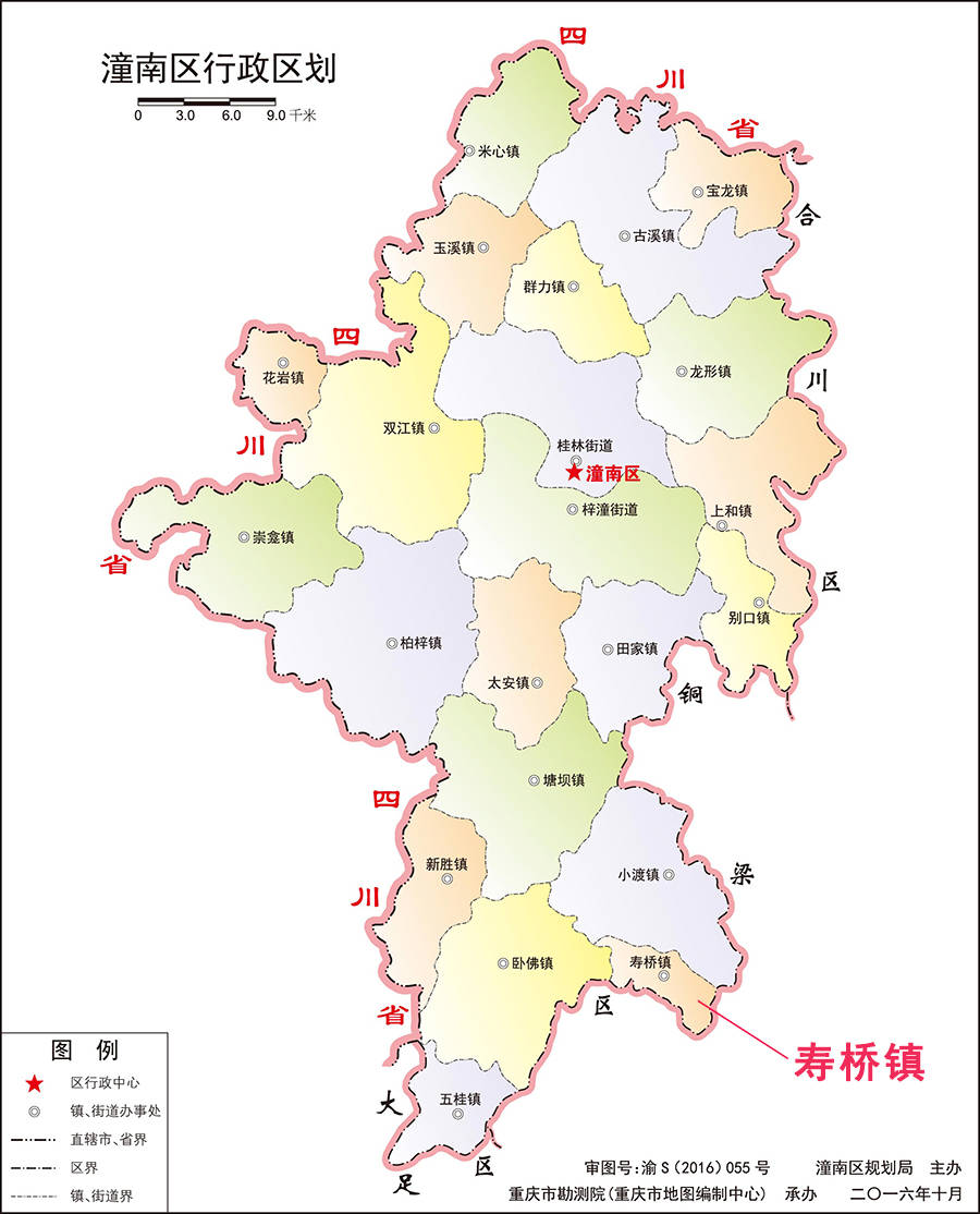 铜梁区乡镇地图图片