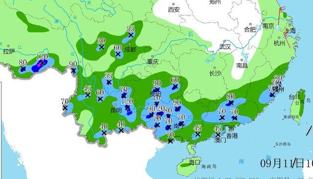 确认了大片的中到大雨来了中雨大雨暴雨预计分布如下