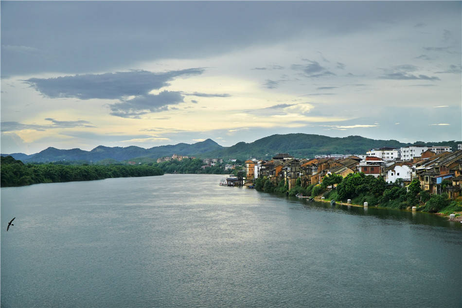 粤东行:梅州,松口古镇,水绿无寒烟,荒城临古渡