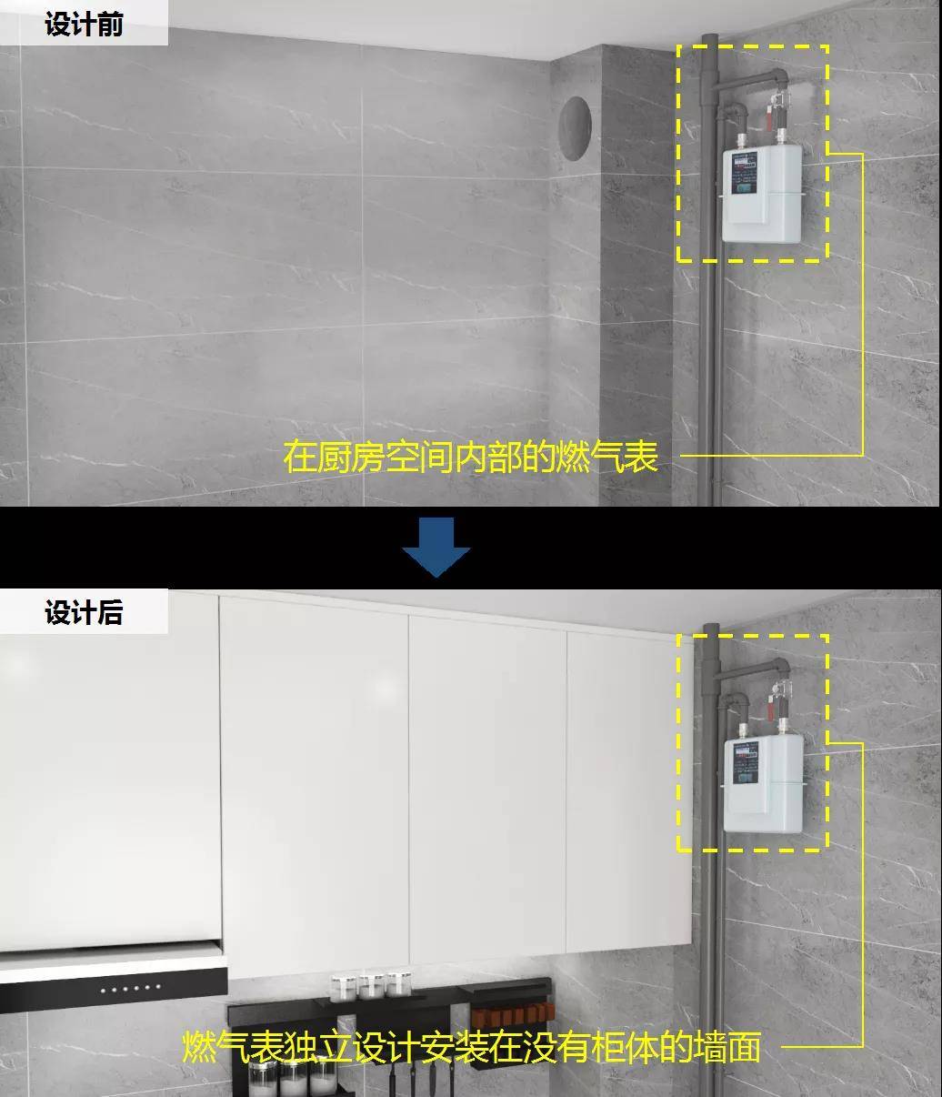 廚房設計寶典丨打造美廚空間,必須學會的四招燃氣表位設計法