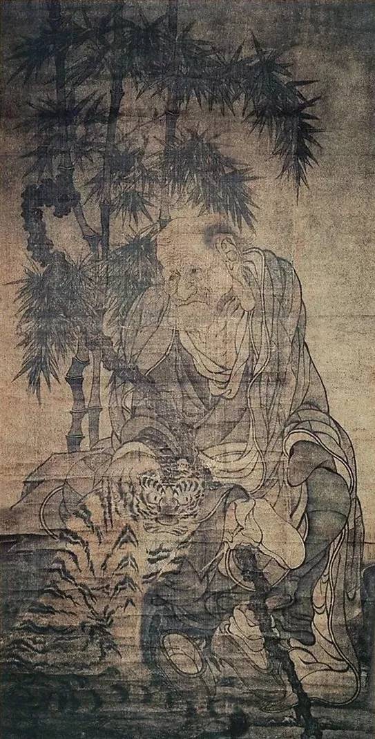 贯休《十六罗汉像》(高台寺版)