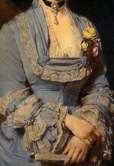 原创19世纪的欧洲贵族女子,曼妙典雅,华丽服饰上演珠宝视觉盛宴!