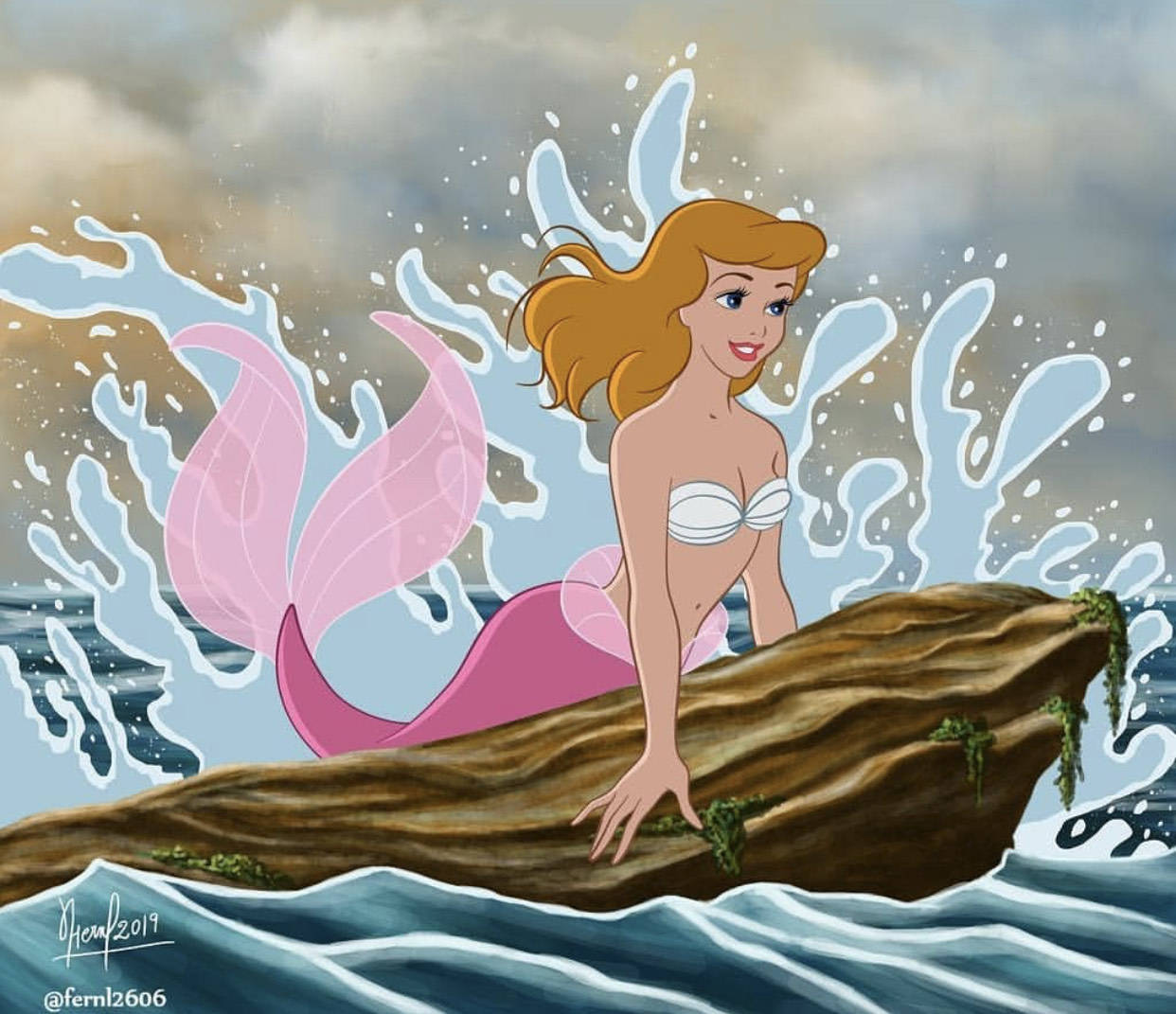 "乘风破浪的美人鱼"场景再现,哪位迪士尼公主最神似?首选爱洛