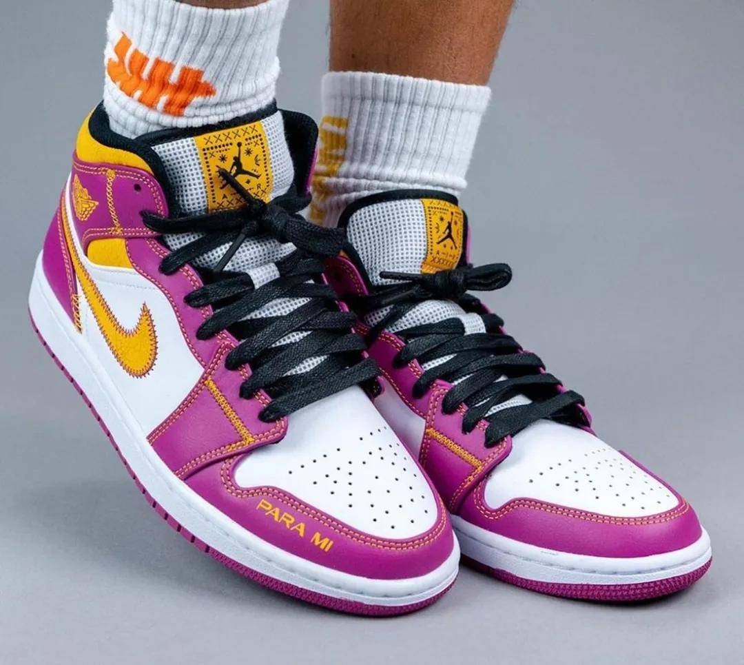 亡灵节专属配色aj1midfamilia曝光鞋舌成为最大亮点