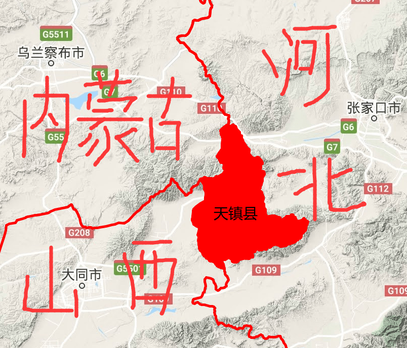 山西省大同市有一个县,既位于山西省最北部,又处在晋冀蒙交界处