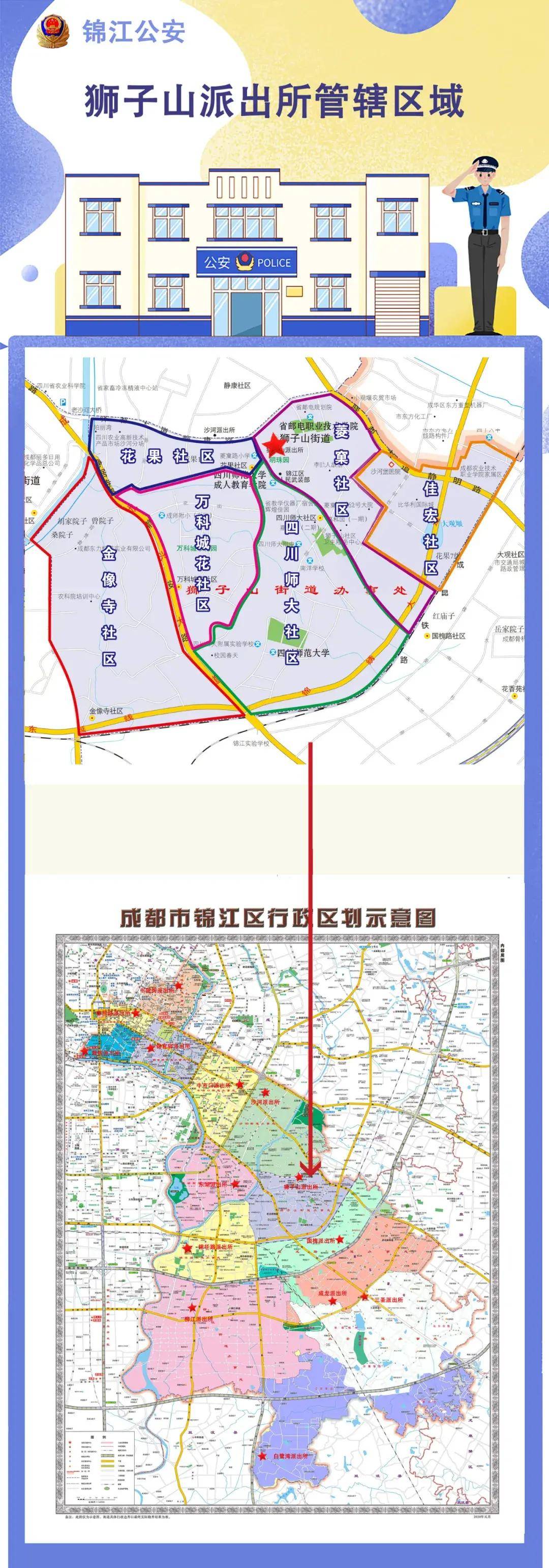 要求,自2020年9月25日9时起,成都市公安局锦江区分局将辖区17个派出所