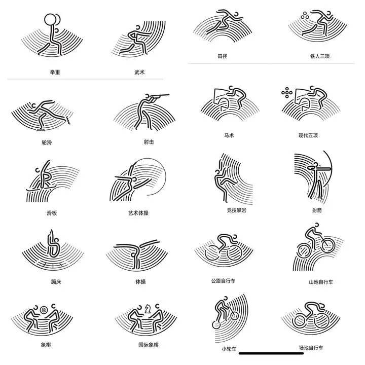 亚运会项目图片 图标图片