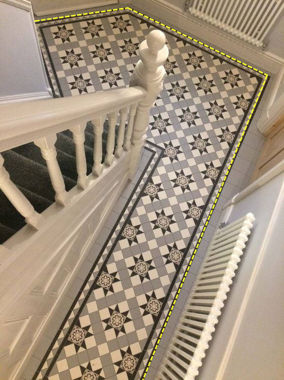 瓦工铺地砖把波导线做细一点,走了一圈效果真美,院子地面也铺上