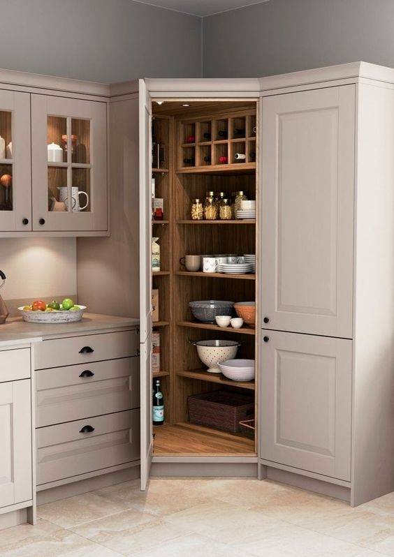 厨房墙角空着不管才不是我风格改成小型储物间1㎡当2㎡用