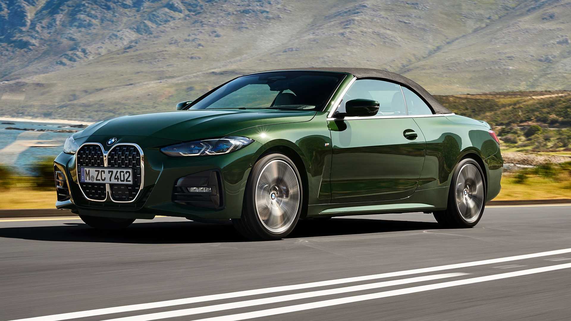 2021款宝马4系敞篷车亮相,海外起价35万元,折叠硬顶变软顶,大嘴越看越