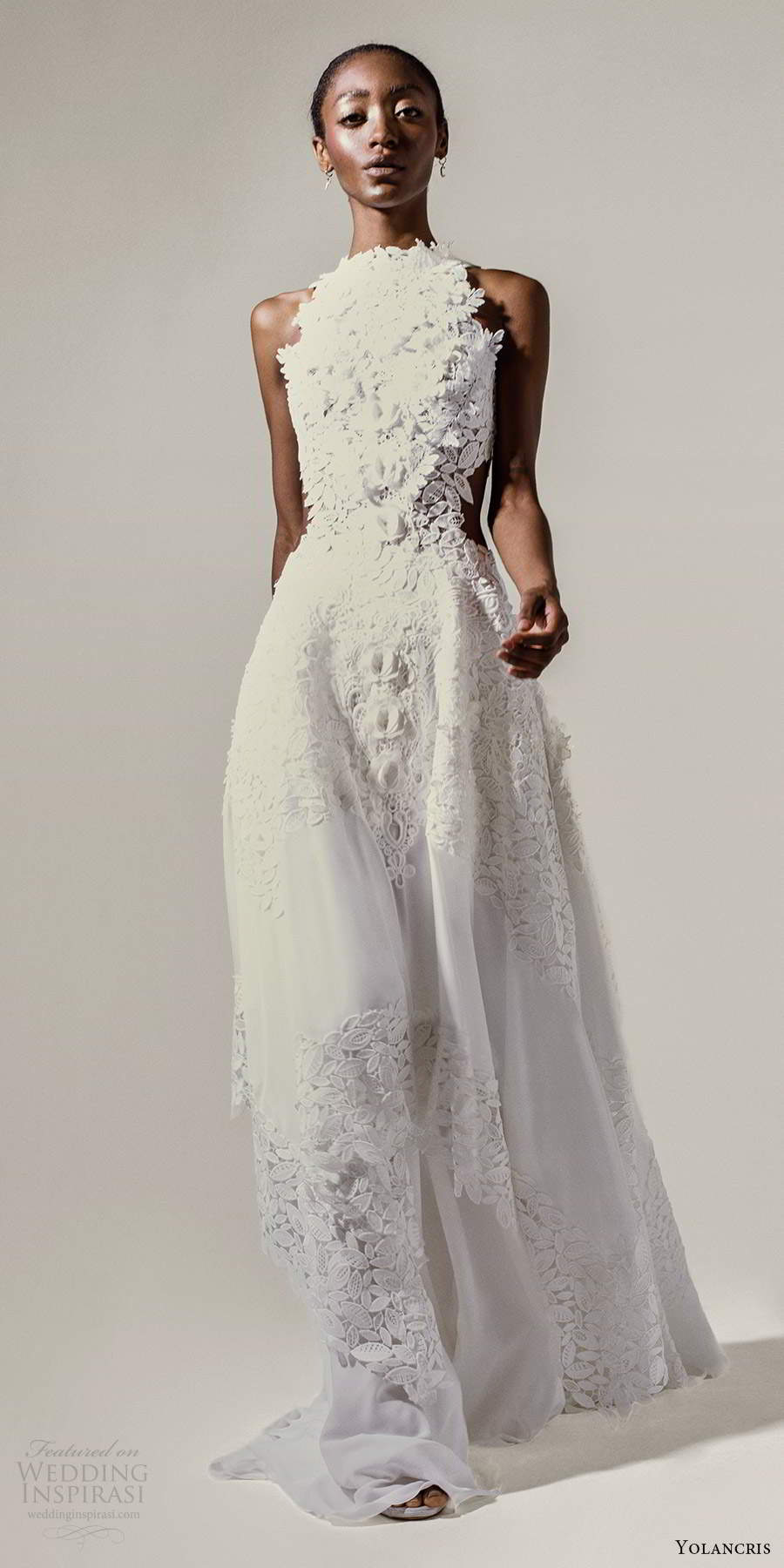yolancris 2021 "touch" 婚纱系列 现代和时尚剪影嫁衣
