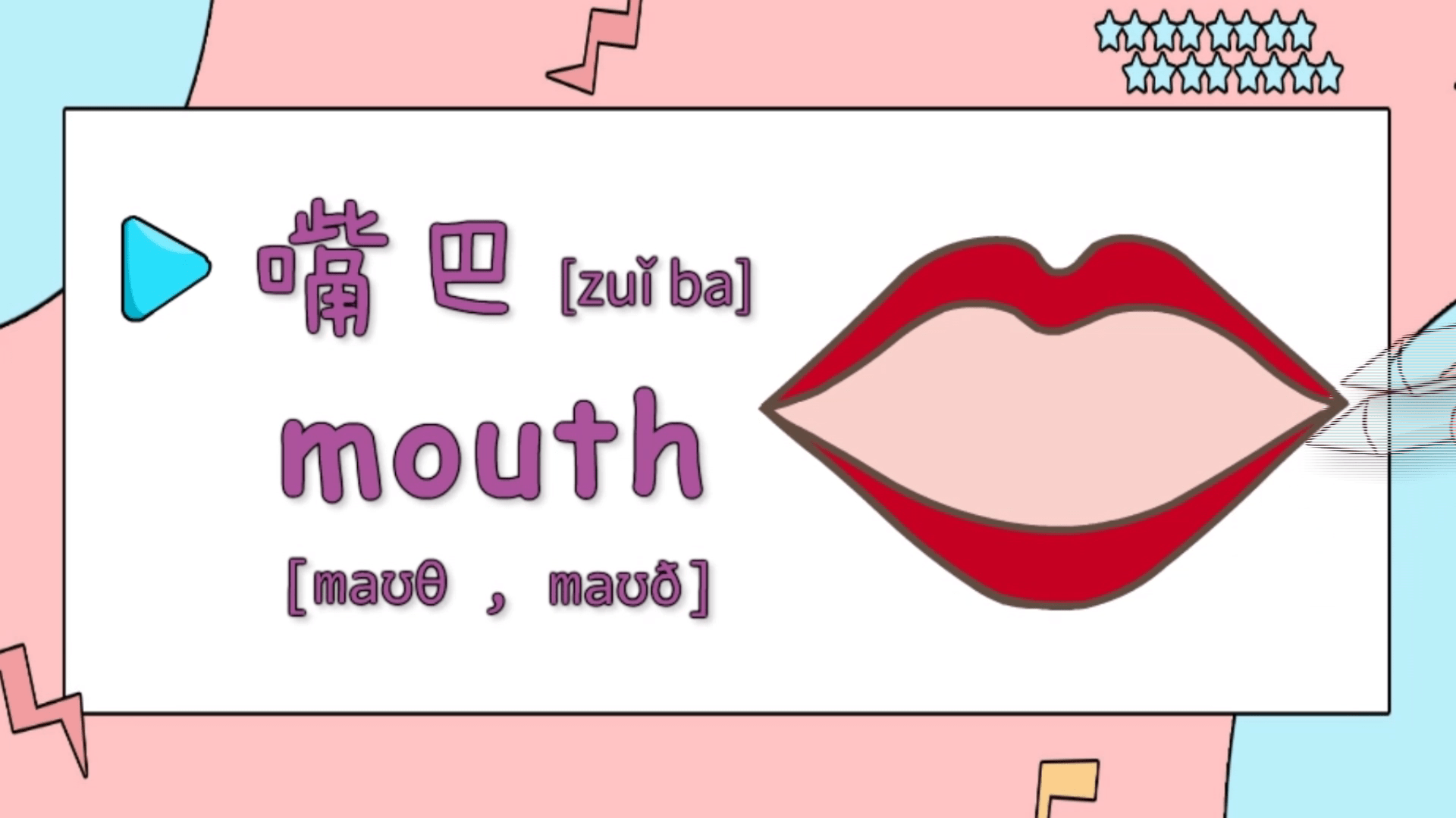 亲子英语绘画嘴巴会说话真的很神奇