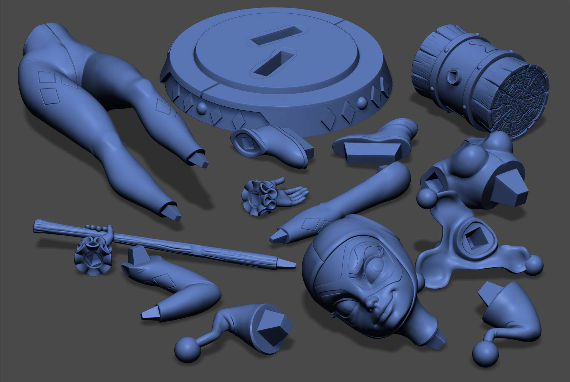 专项贴图材质训练方面,将学习各类不同模型的uv展平技术,贴图纹理绘制