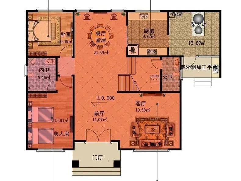 金秋建房好时节8款中式新中式风格二层装配式钢结构别墅设计图供您选