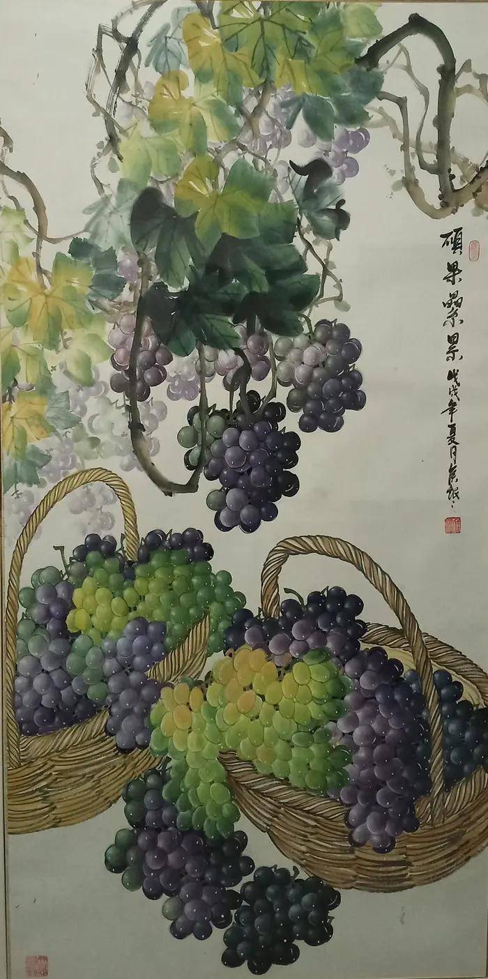 葡萄公主侯银银书画作品具有着很强的艺术感染力