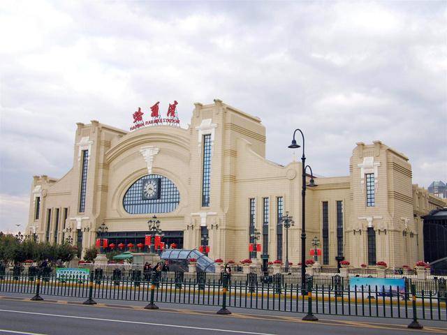 新哈尔滨火车站很复古满满的欧式风