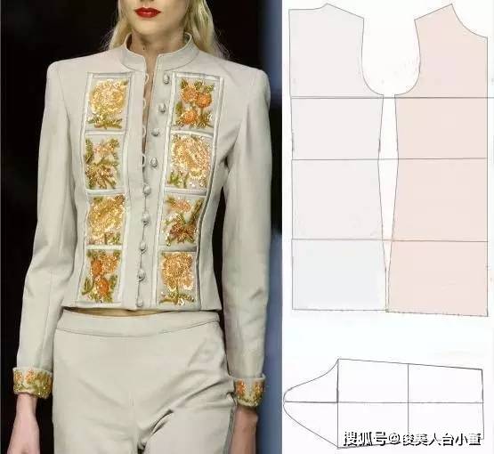 外套|俊美人台小董/国外大牌服装纸样及裁剪图整理推荐