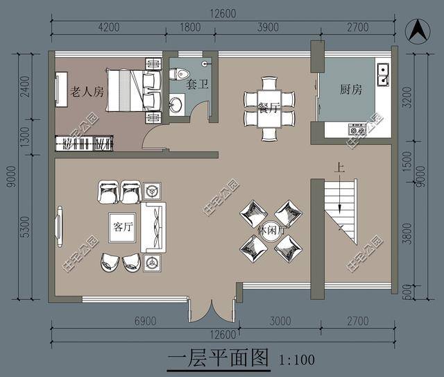 農村房12米寬8米進深,怎麼設計好一點?