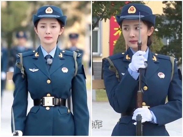 六大当红女明星的军装照,谁可以代表中国女军人应有的风范?