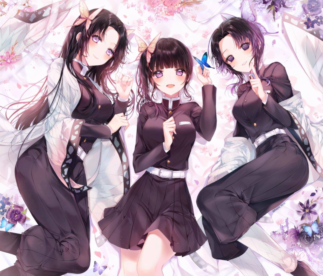 《鬼灭》cos:白袜香奈乎遇上黑袜女版无惨,却馋哭了一旁的恋柱_手机