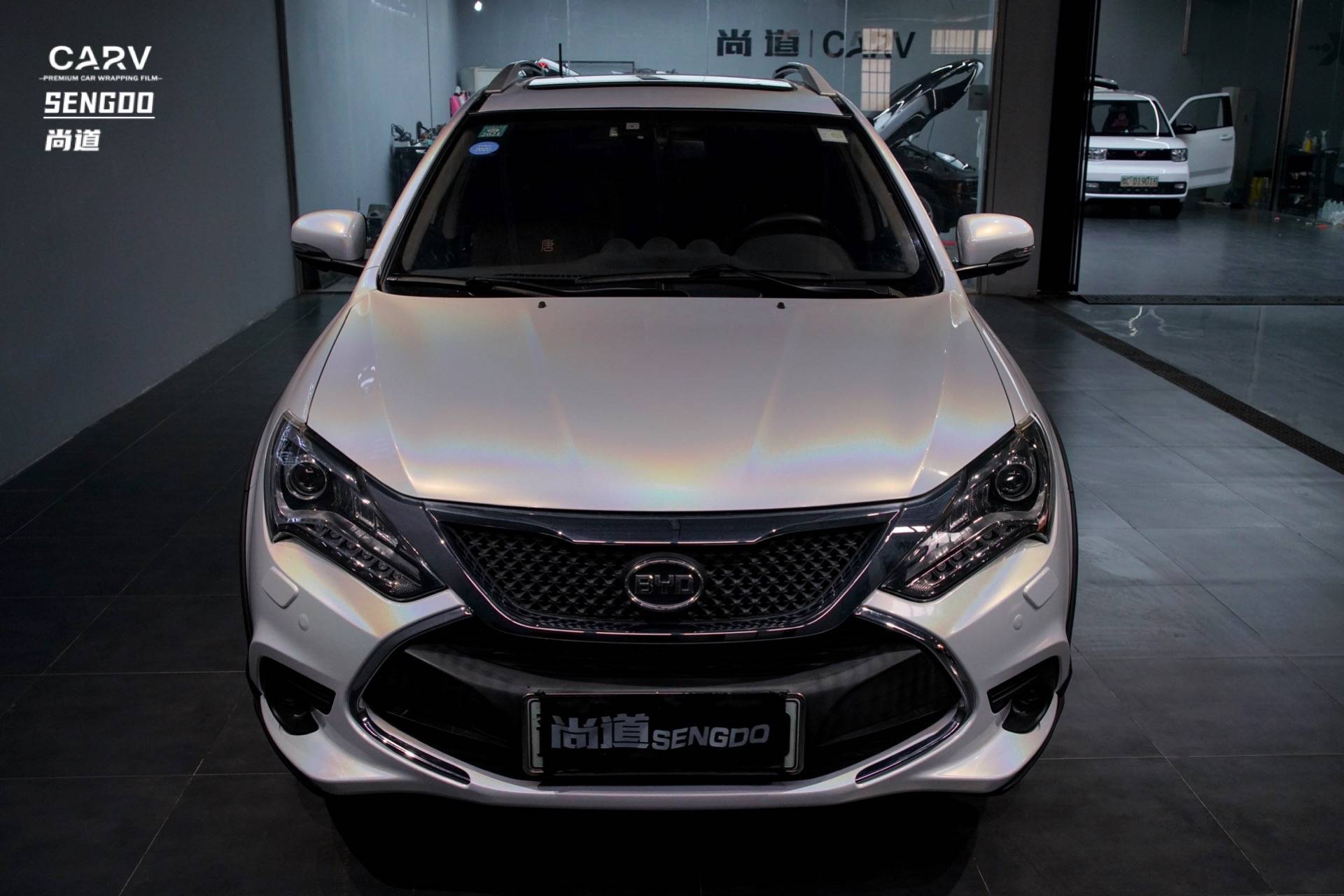 byd e2 镭射白2004