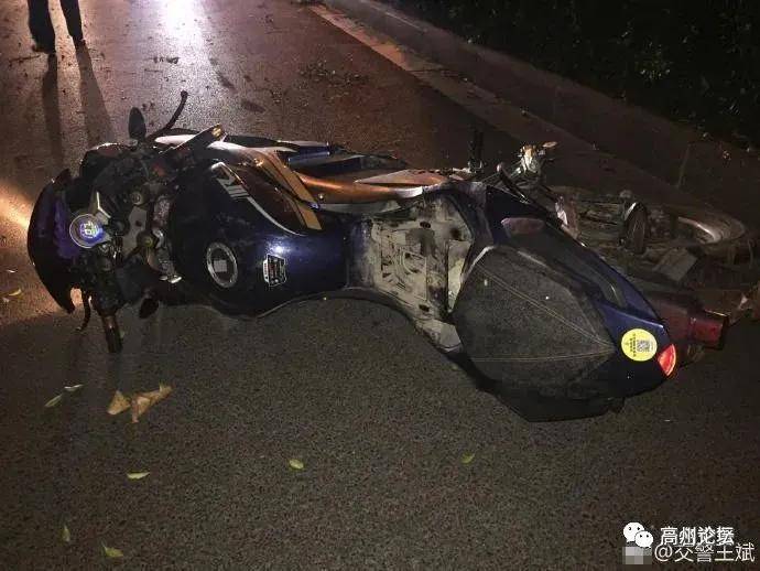 茂名未成年超速驾驶撞向路边货车,3人死亡!_摩托车