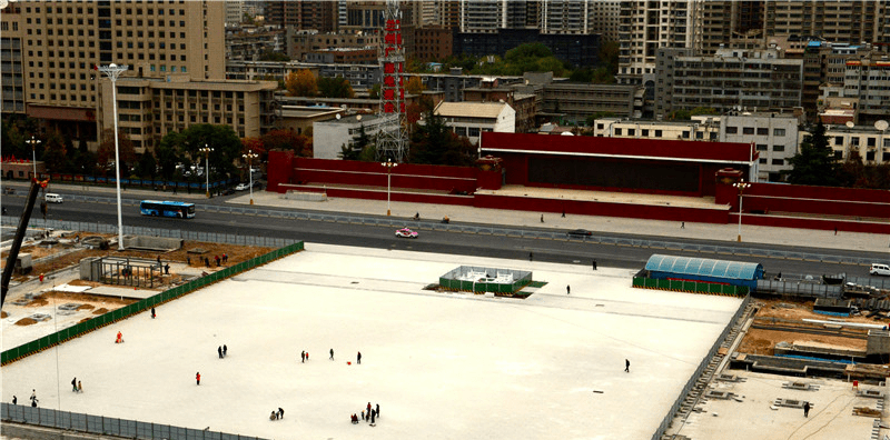 兰州东方红广场平面图图片